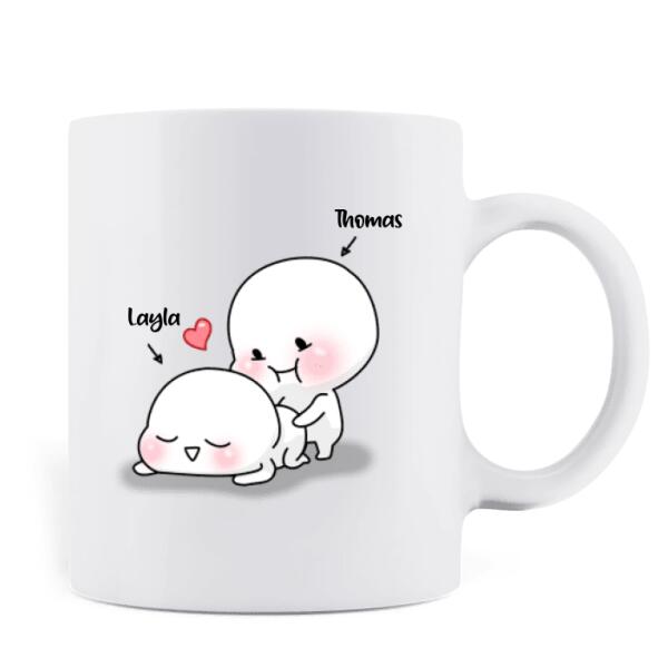 Personalized Couple Coffee Mug - Gifts for Couple Valentines Day - Baby, I'm No Weather Man  - Happy Valentine's Day