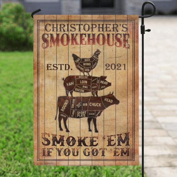 Personalized BBQ Flag - Gift For Whole Family - G16OJB