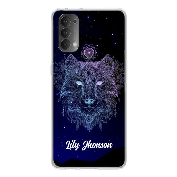 Personalized Wolf Mandala Phone Case - Best Gift For Wolf Lover's - Case For Huawei and Oppo - TOMO90