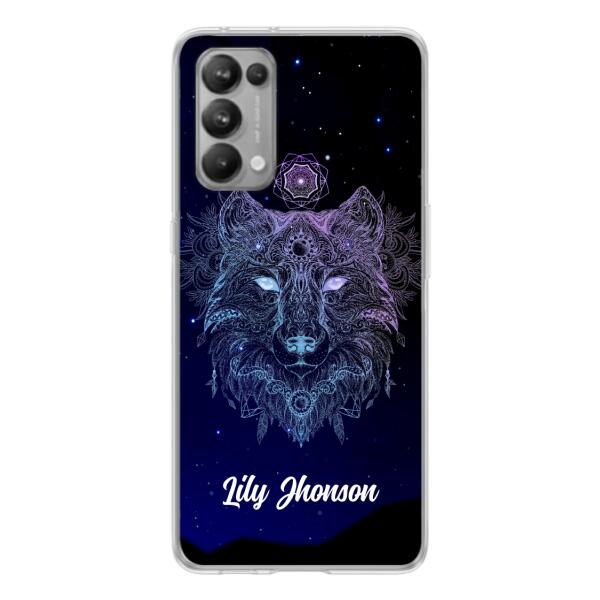 Personalized Wolf Mandala Phone Case - Best Gift For Wolf Lover's - Case For Huawei and Oppo - TOMO90