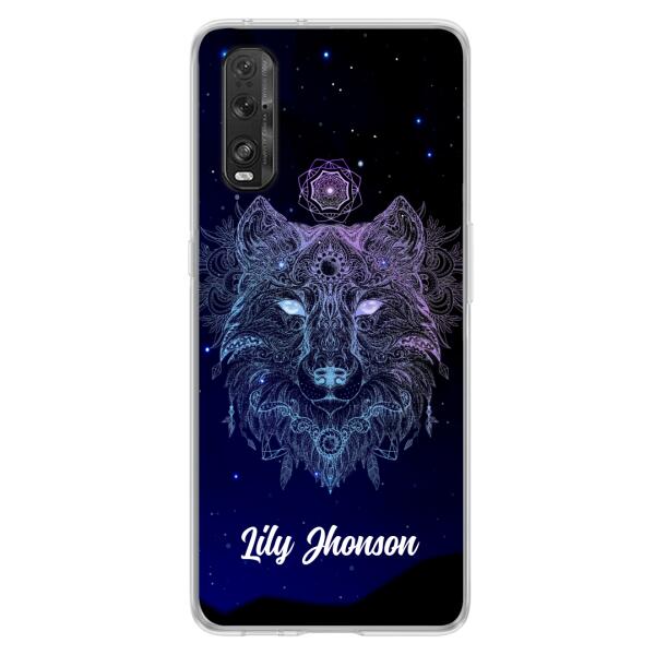 Personalized Wolf Mandala Phone Case - Best Gift For Wolf Lover's - Case For Huawei and Oppo - TOMO90