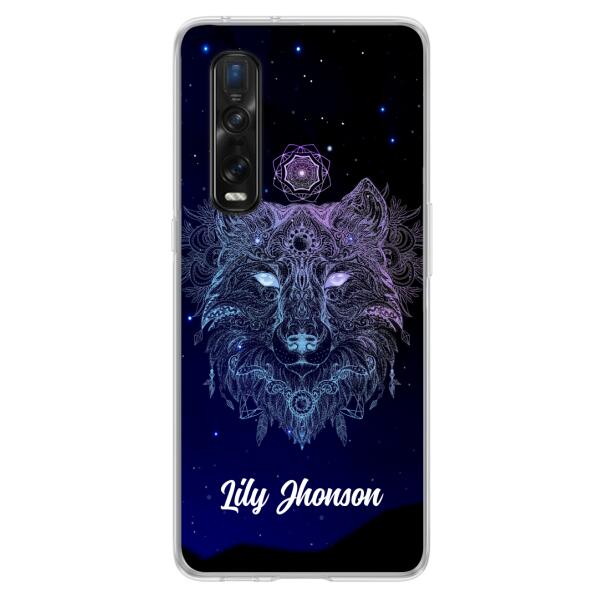Personalized Wolf Mandala Phone Case - Best Gift For Wolf Lover's - Case For Huawei and Oppo - TOMO90