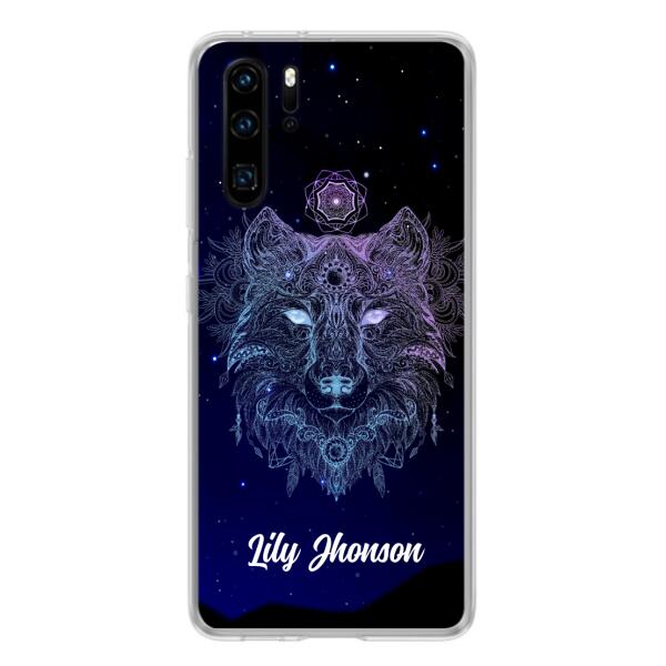 Personalized Wolf Mandala Phone Case - Best Gift For Wolf Lover's - Case For Huawei and Oppo - TOMO90