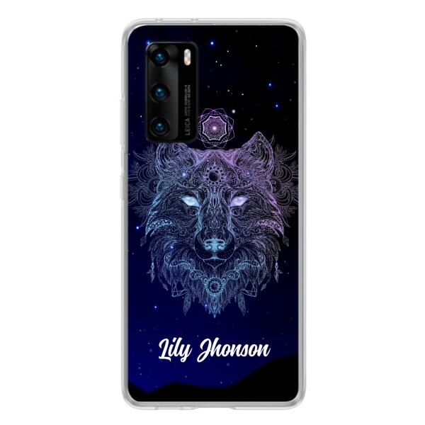 Personalized Wolf Mandala Phone Case - Best Gift For Wolf Lover's - Case For Huawei and Oppo - TOMO90