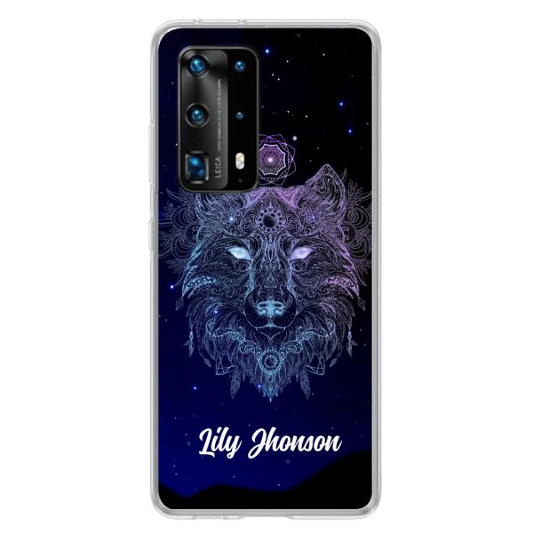 Personalized Wolf Mandala Phone Case - Best Gift For Wolf Lover's - Case For Huawei and Oppo - TOMO90