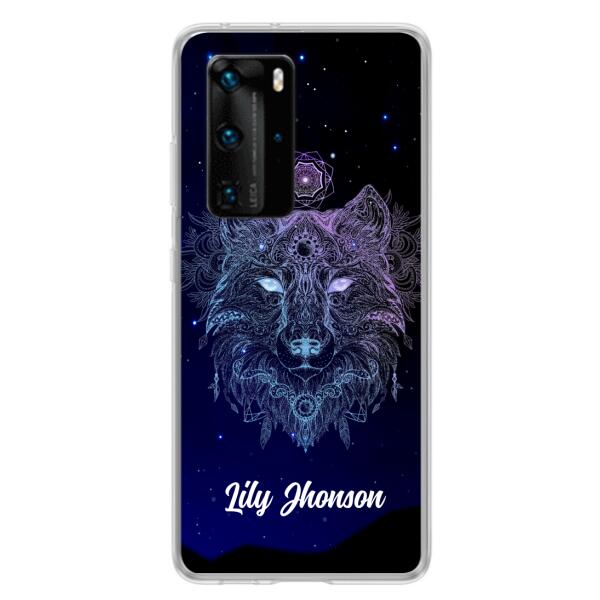 Personalized Wolf Mandala Phone Case - Best Gift For Wolf Lover's - Case For Huawei and Oppo - TOMO90