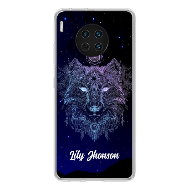Personalized Wolf Mandala Phone Case - Best Gift For Wolf Lover's - Case For Huawei and Oppo - TOMO90