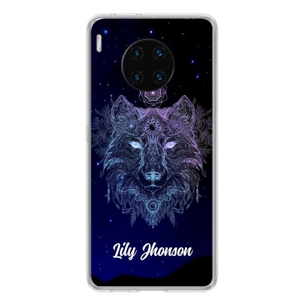 Personalized Wolf Mandala Phone Case - Best Gift For Wolf Lover's - Case For Huawei and Oppo - TOMO90
