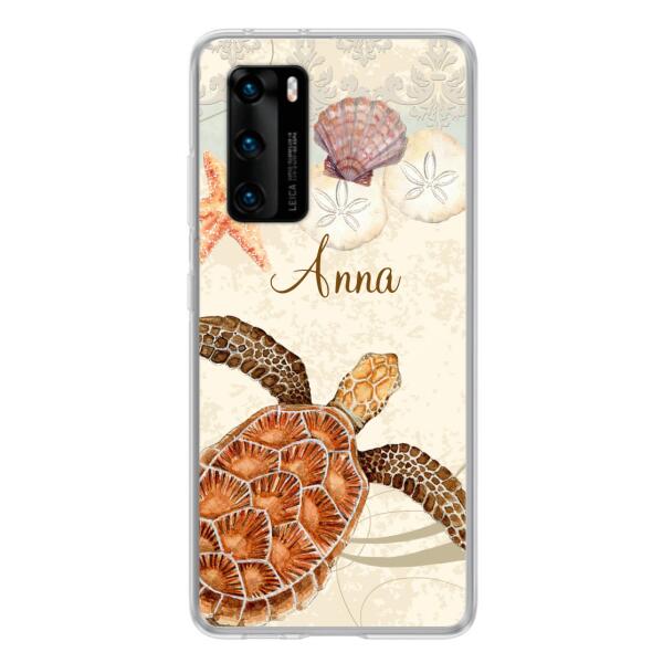 Personalized Sea Turtle Phone Case - Best Gift For Turtle Lover's - Case For Huawei and Oppo - DTJ0EN