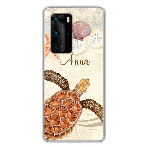 Personalized Sea Turtle Phone Case - Best Gift For Turtle Lover's - Case For Huawei and Oppo - DTJ0EN