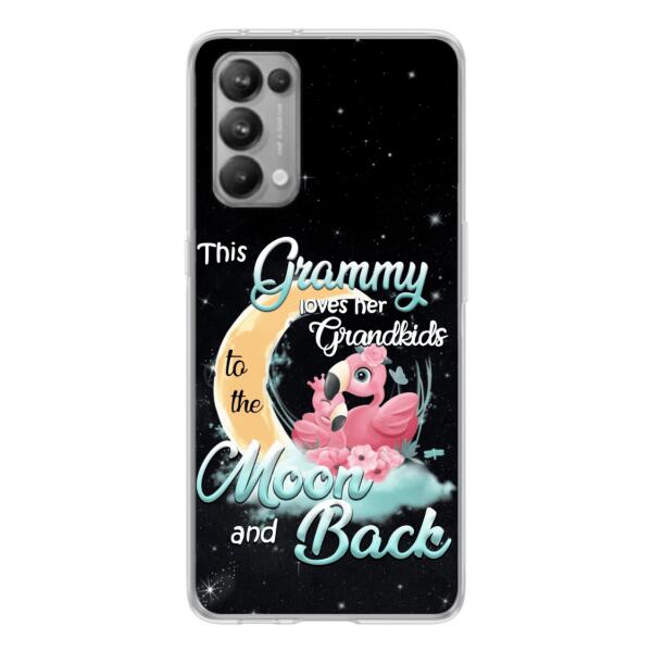 Personalized Grandma Flamingo Phone Case - This Grammy Loves Her Grandkids To The Moon And Back - For Xiaomi, Oppo And Huawei Phone Case - HWDFYR