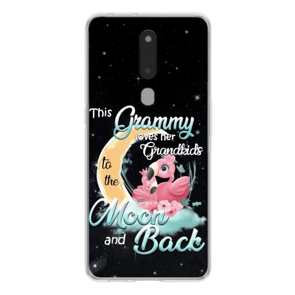Personalized Grandma Flamingo Phone Case - This Grammy Loves Her Grandkids To The Moon And Back - For Xiaomi, Oppo And Huawei Phone Case - HWDFYR