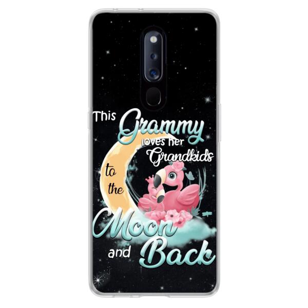 Personalized Grandma Flamingo Phone Case - This Grammy Loves Her Grandkids To The Moon And Back - For Xiaomi, Oppo And Huawei Phone Case - HWDFYR