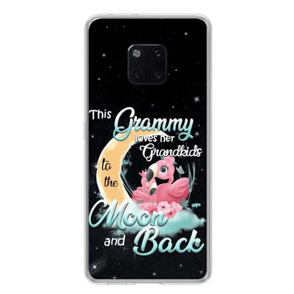 Personalized Grandma Flamingo Phone Case - This Grammy Loves Her Grandkids To The Moon And Back - For Xiaomi, Oppo And Huawei Phone Case - HWDFYR