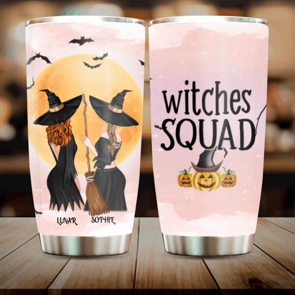 Personalized Witches Tumbler - Halloween Gift For Best Friends/Wiccan Decor/Pagan Decor - Witches Squad