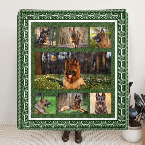 Personalized Photo Collage Dog/Cat Quilt/Fleece Blanket - Best Gift For Dog/Cat Lover