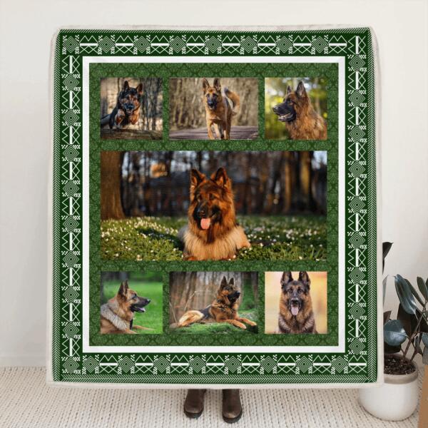 Personalized Photo Collage Dog/Cat Quilt/Fleece Blanket - Best Gift For Dog/Cat Lover