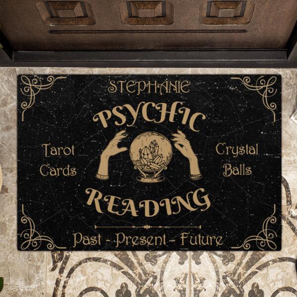 Personalized Tarot Reader Doormat - Best Gift For Tarot Lovers - Past Present Future
