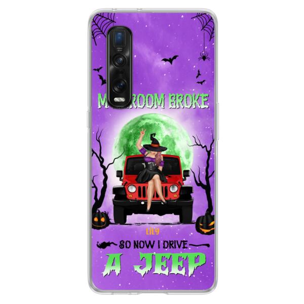 Personalized Off-Road Witch Phone Case - Halloween Gift For Girl - My Broom Broke - Case For Xiaomi, Oppo & Huawei