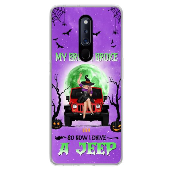 Personalized Off-Road Witch Phone Case - Halloween Gift For Girl - My Broom Broke - Case For Xiaomi, Oppo & Huawei