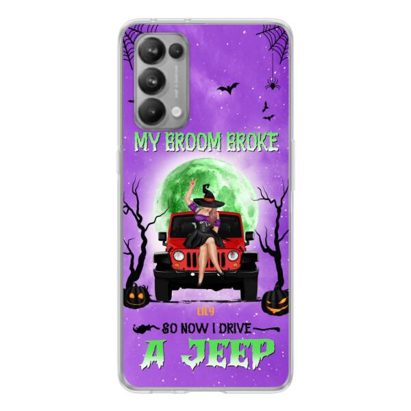 Personalized Off-Road Witch Phone Case - Halloween Gift For Girl - My Broom Broke - Case For Xiaomi, Oppo & Huawei