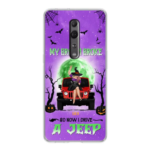 Personalized Off-Road Witch Phone Case - Halloween Gift For Girl - My Broom Broke - Case For Xiaomi, Oppo & Huawei