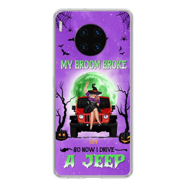 Personalized Off-Road Witch Phone Case - Halloween Gift For Girl - My Broom Broke - Case For Xiaomi, Oppo & Huawei