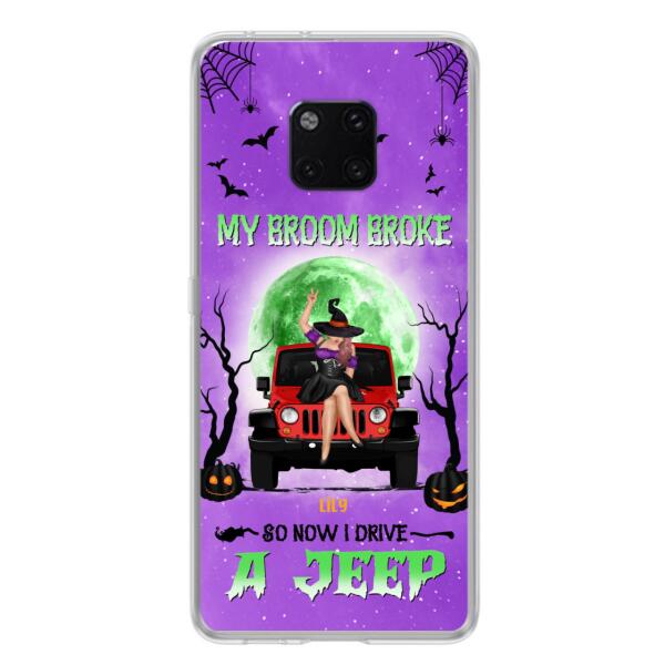 Personalized Off-Road Witch Phone Case - Halloween Gift For Girl - My Broom Broke - Case For Xiaomi, Oppo & Huawei