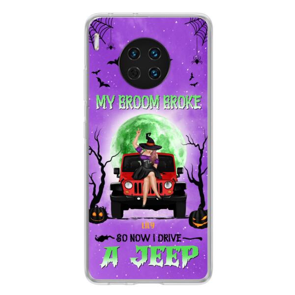 Personalized Off-Road Witch Phone Case - Halloween Gift For Girl - My Broom Broke - Case For Xiaomi, Oppo & Huawei