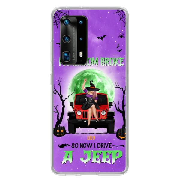 Personalized Off-Road Witch Phone Case - Halloween Gift For Girl - My Broom Broke - Case For Xiaomi, Oppo & Huawei