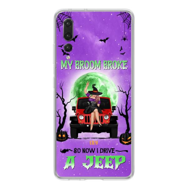 Personalized Off-Road Witch Phone Case - Halloween Gift For Girl - My Broom Broke - Case For Xiaomi, Oppo & Huawei