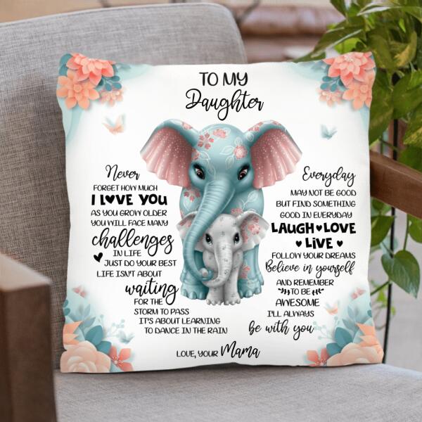 Personalized To My Daughter/Granddaughter Quilt/Fleece Blanket & Pillow Cover - Best Gift For Daughter/Granddaughter - Never Forget How Much I Love You