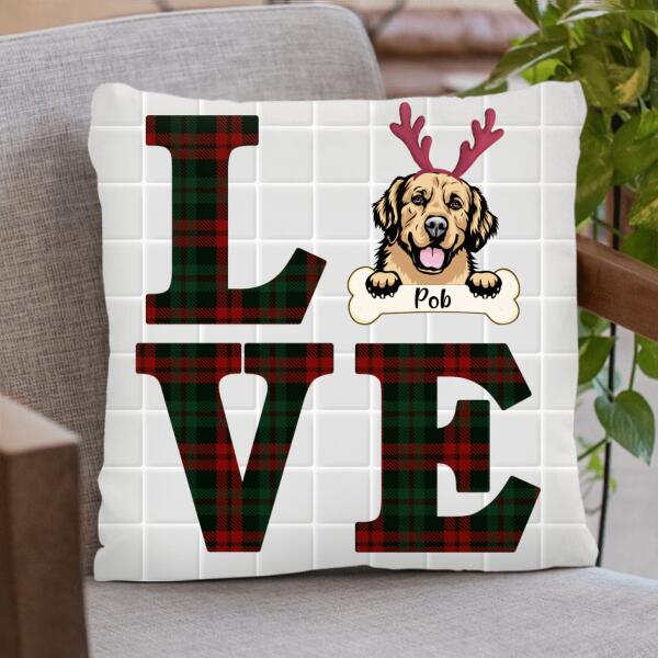 Personalized Xmas Pet Pillow Cover  - Christmas Gift For Dog/Cat Lover