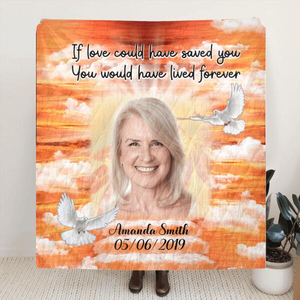 Personalized Memorial Pillow Cover/Quilt/Fleece Blanket - Best Memorial Gift Idea - I Will Miss You Until We Meet Again