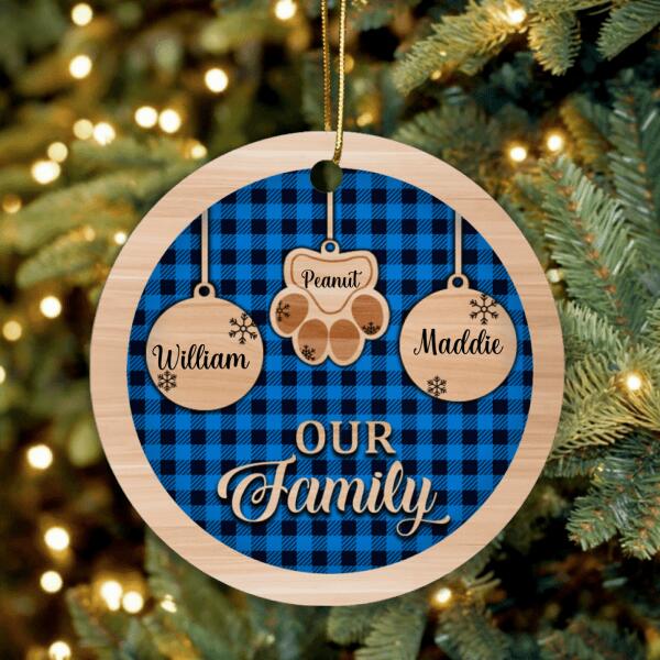 Personalized Christmas Family Ornament - Best Gift For Family - Our Family