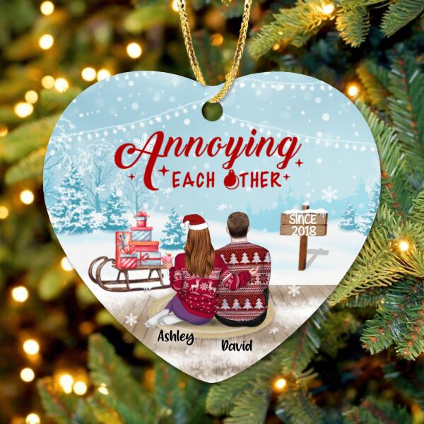 Personalized Christmas Annoying Couple Ornament - Christmas Gift Idea For Couple - Annoying Each Other