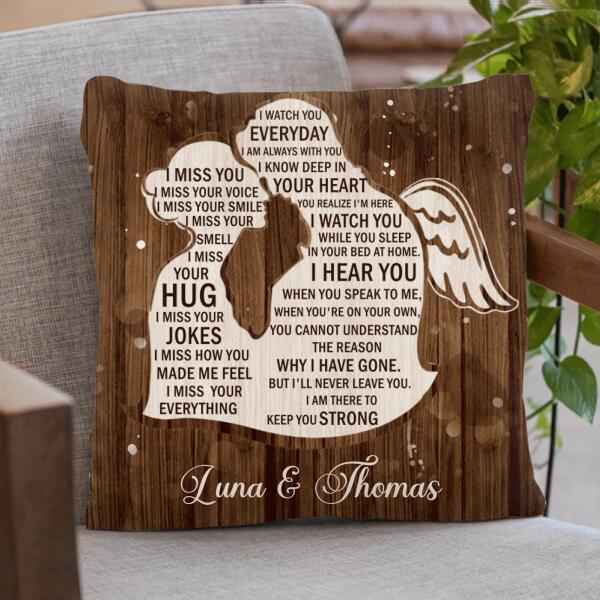 Personalized I Miss Your Voice Memorial Pillow Cover/Quilt/Fleece Blanket - Memorial Gift Idea