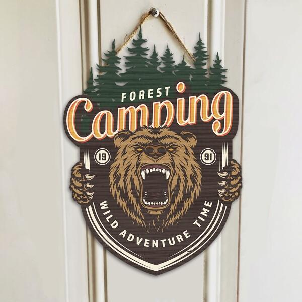 Personalized Camping Door Sign - Up to 12 Options - Gift Idea For Camping Lover