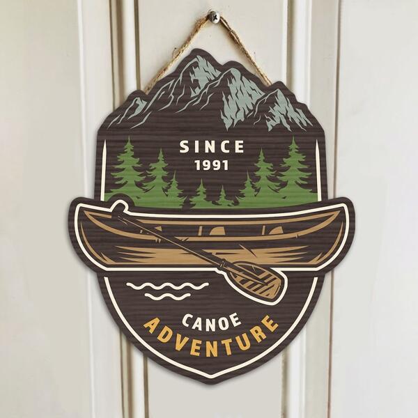 Personalized Camping Door Sign - Up to 12 Options - Gift Idea For Camping Lover