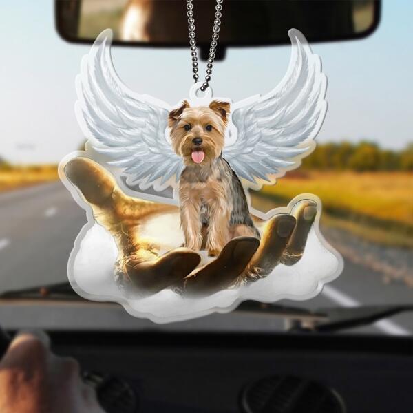 Personalized Memorial Dog Car Ornament - Up to 12 Dog Breeds - Gift Idea For Dog Lover