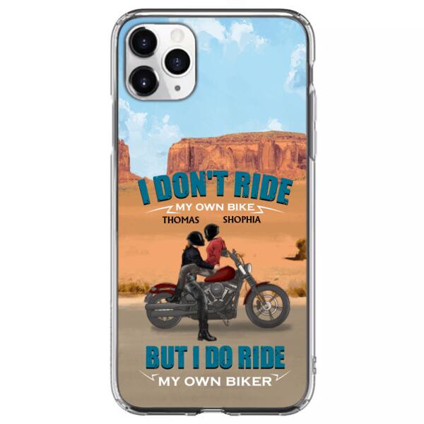 Personalized Couple Riding Phone Case - Gifts For Riders - I Don't Ride My Own Bike But I Do Ride My Own Bike