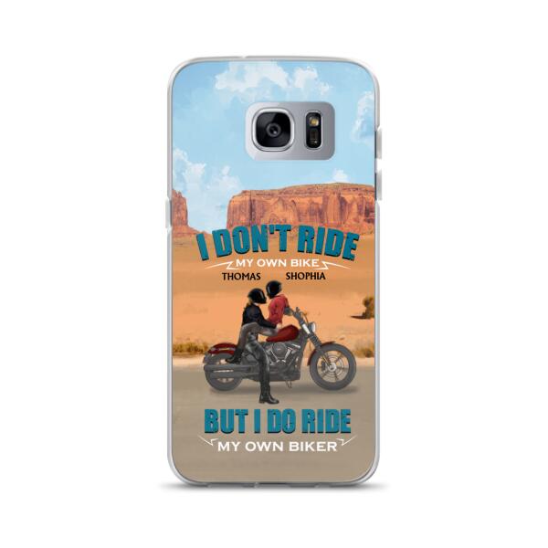 Personalized Couple Riding Phone Case - Gifts For Riders - I Don't Ride My Own Bike But I Do Ride My Own Bike