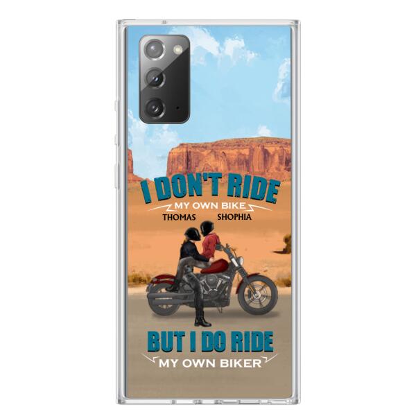 Personalized Couple Riding Phone Case - Gifts For Riders - I Don't Ride My Own Bike But I Do Ride My Own Bike