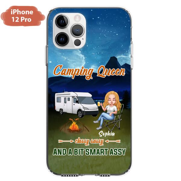 Personalized Camping Queen Phone Case - Gift Idea For Camping Lover - Case For iPhone And Samsung