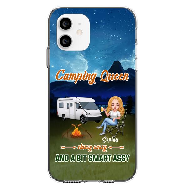 Personalized Camping Queen Phone Case - Gift Idea For Camping Lover - Case For iPhone And Samsung