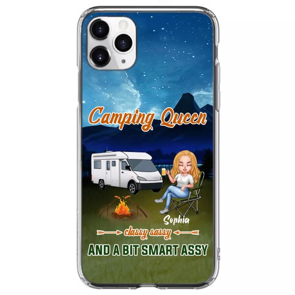 Personalized Camping Queen Phone Case - Gift Idea For Camping Lover - Case For iPhone And Samsung