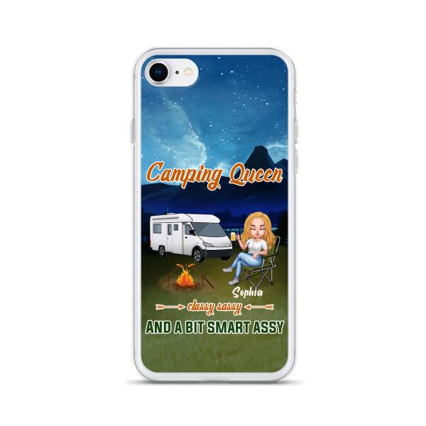 Personalized Camping Queen Phone Case - Gift Idea For Camping Lover - Case For iPhone And Samsung