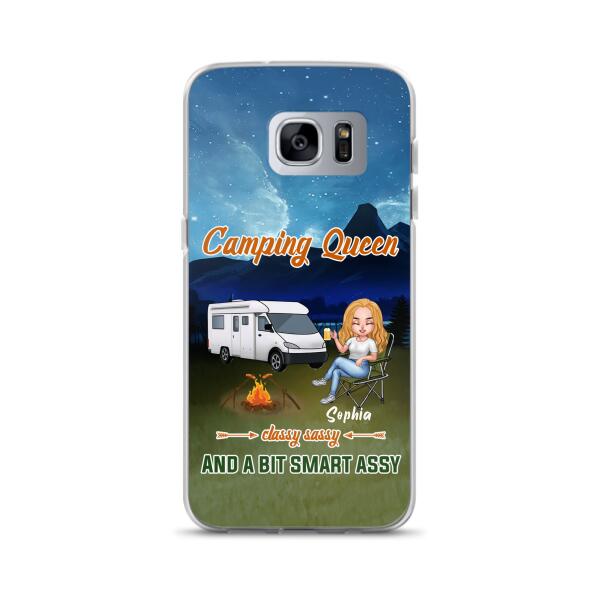 Personalized Camping Queen Phone Case - Gift Idea For Camping Lover - Case For iPhone And Samsung