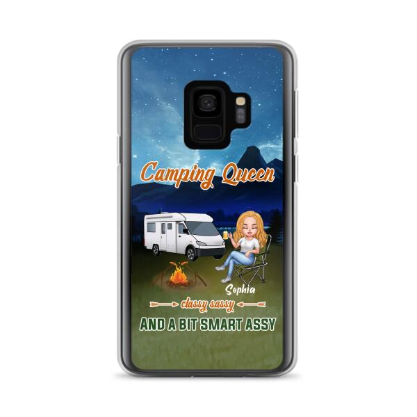 Personalized Camping Queen Phone Case - Gift Idea For Camping Lover - Case For iPhone And Samsung