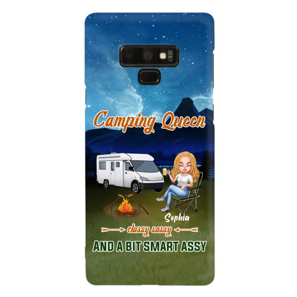 Personalized Camping Queen Phone Case - Gift Idea For Camping Lover - Case For iPhone And Samsung